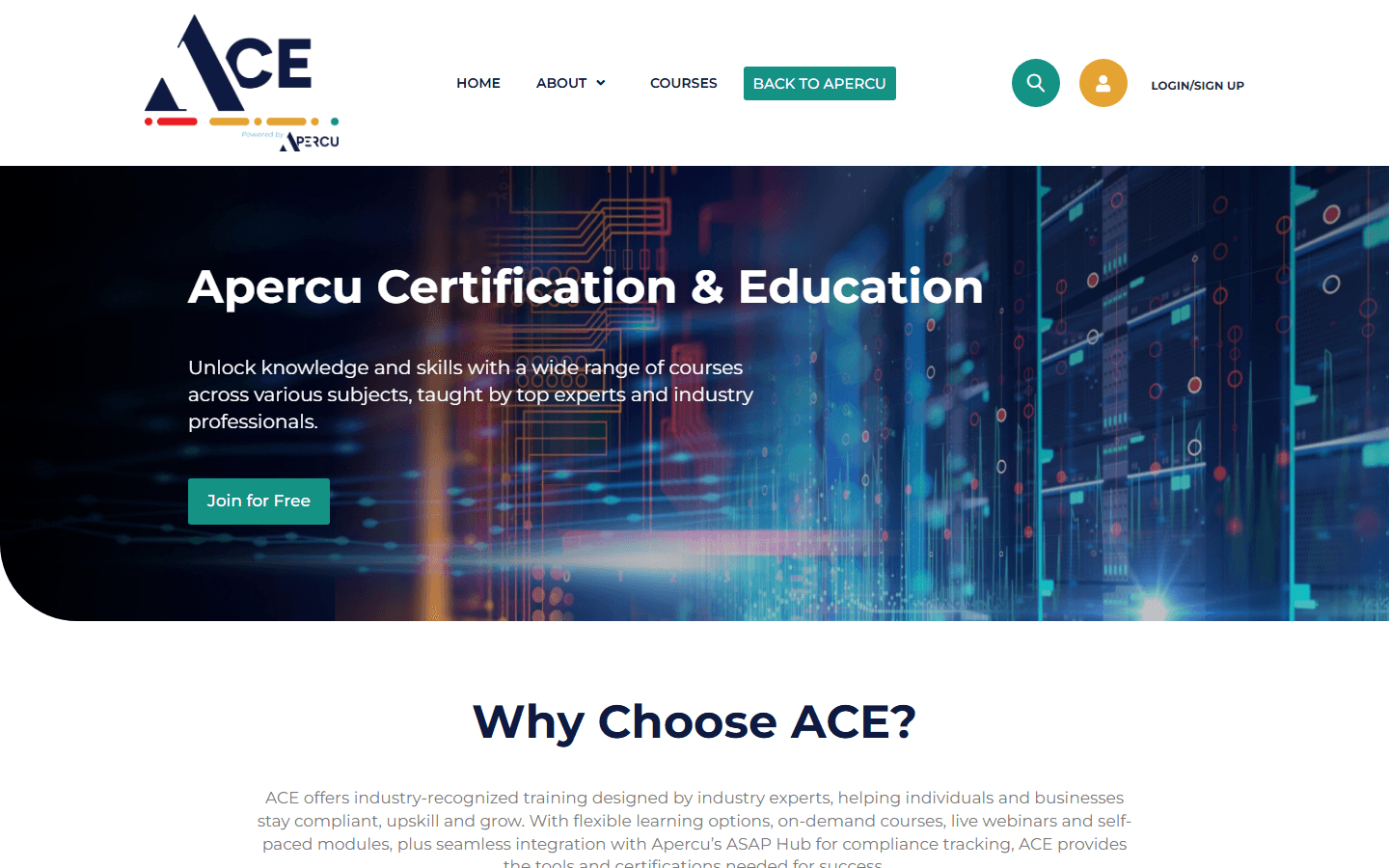 ACE website