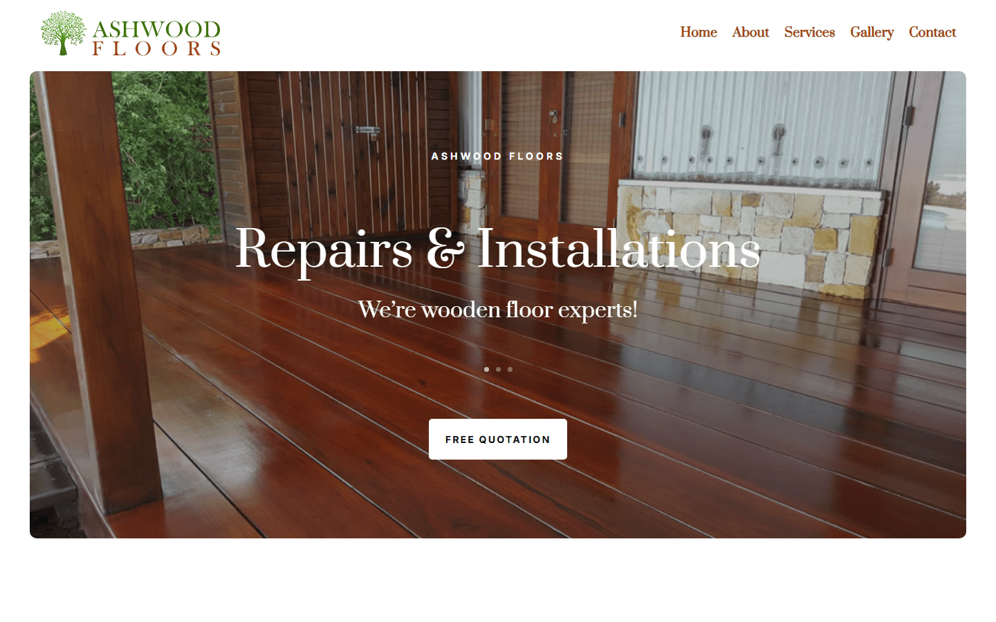 Ashwood Floors website