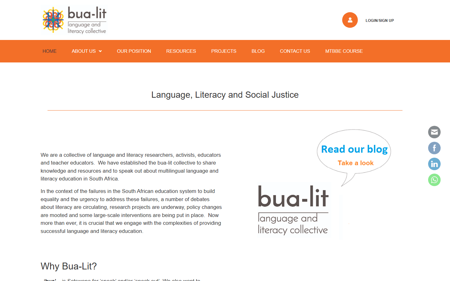 Bua-Lit website