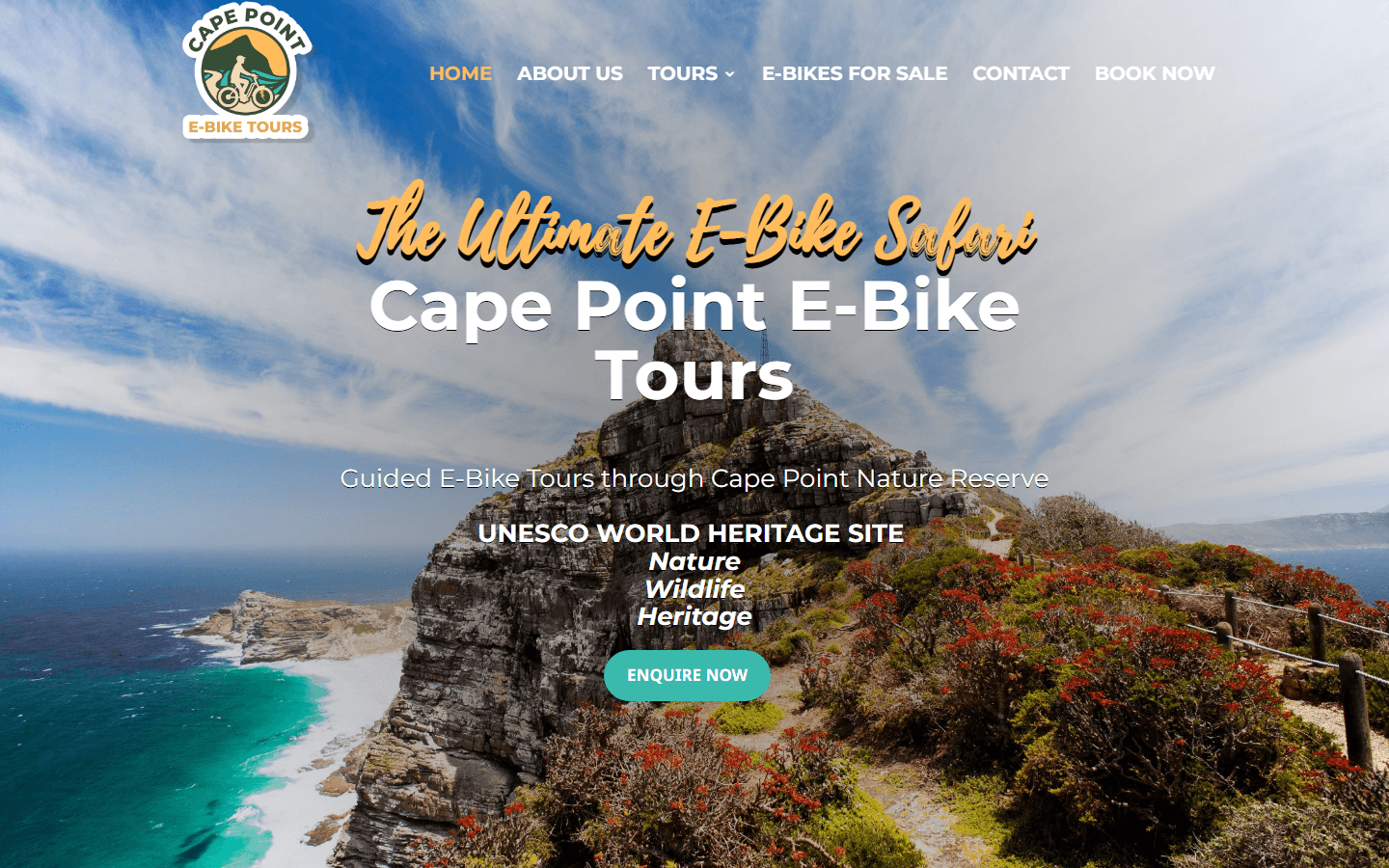 Cape Point E-Bike Tours website