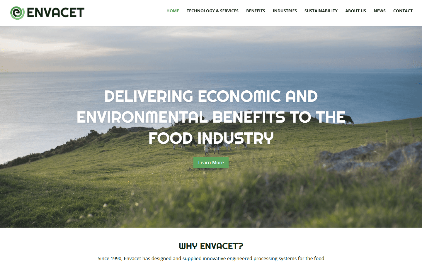 Envacet website