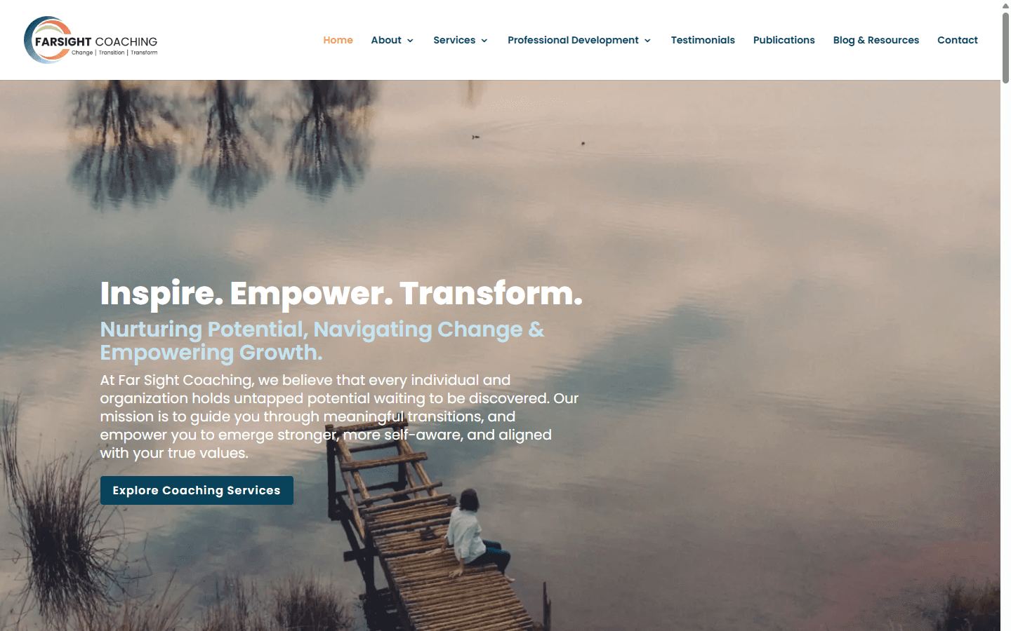 Far Sight Coaching website