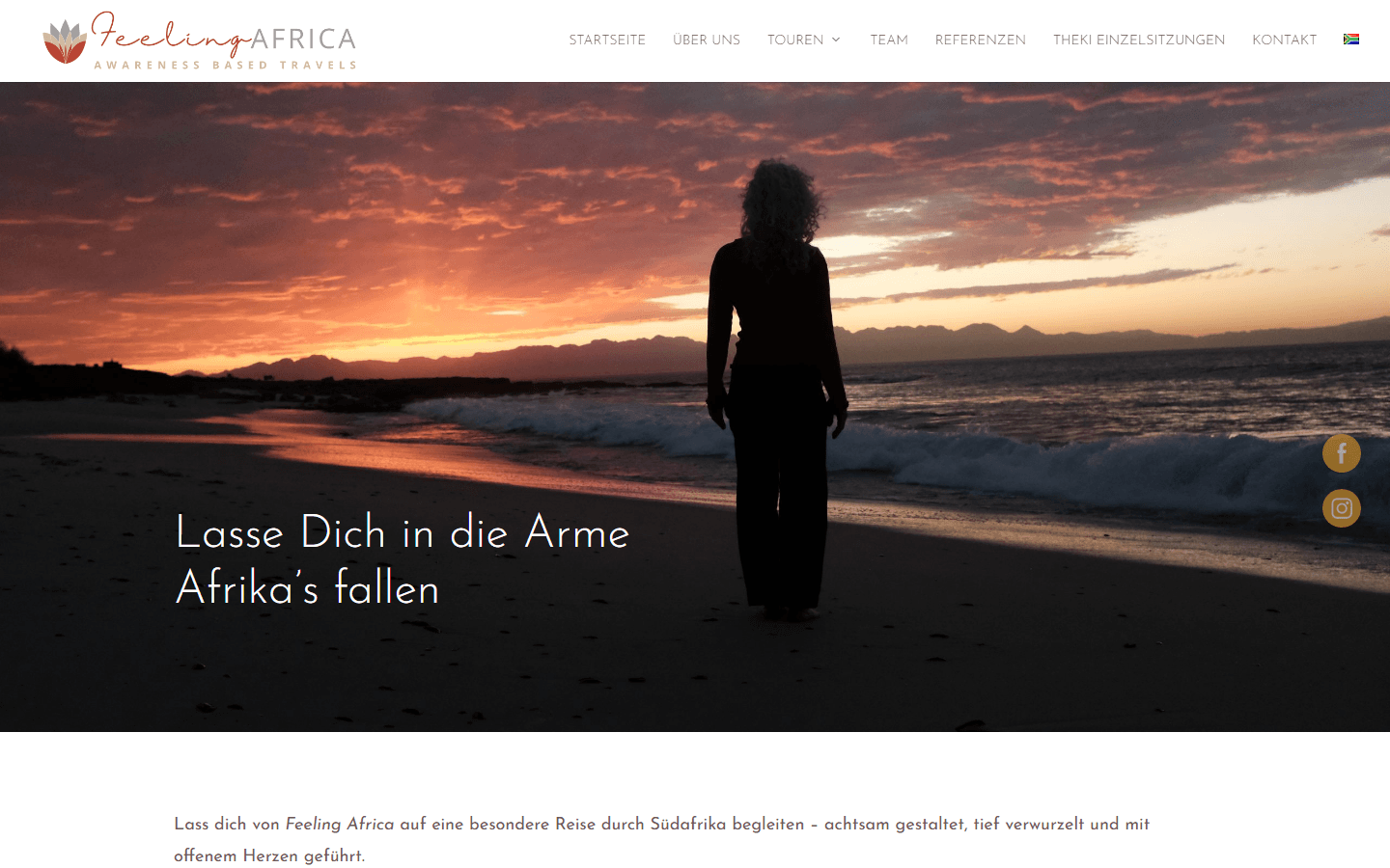 Feeling Africa website