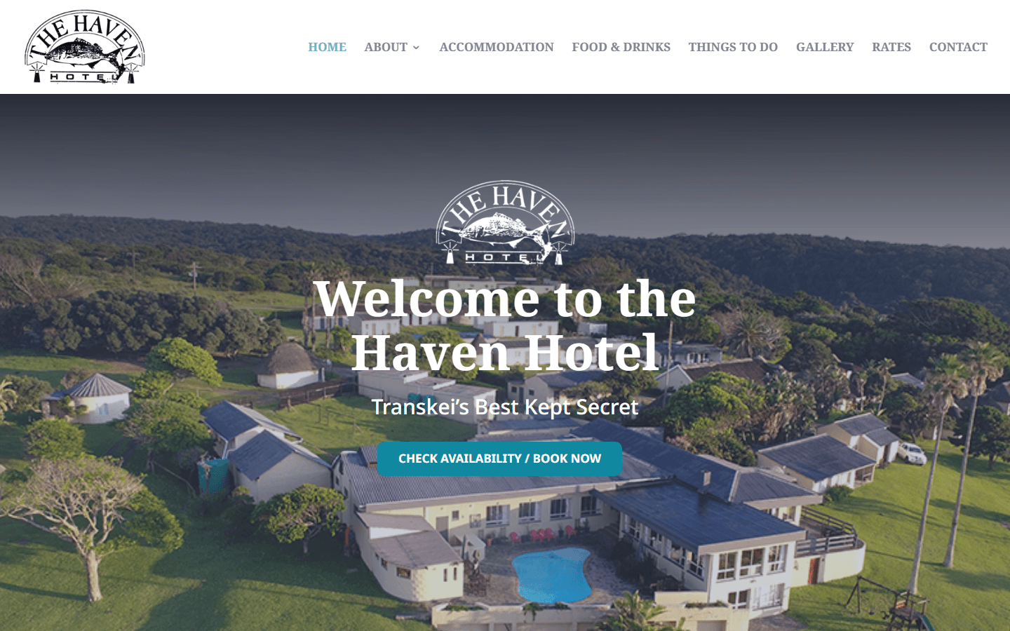 The Haven Hotel website