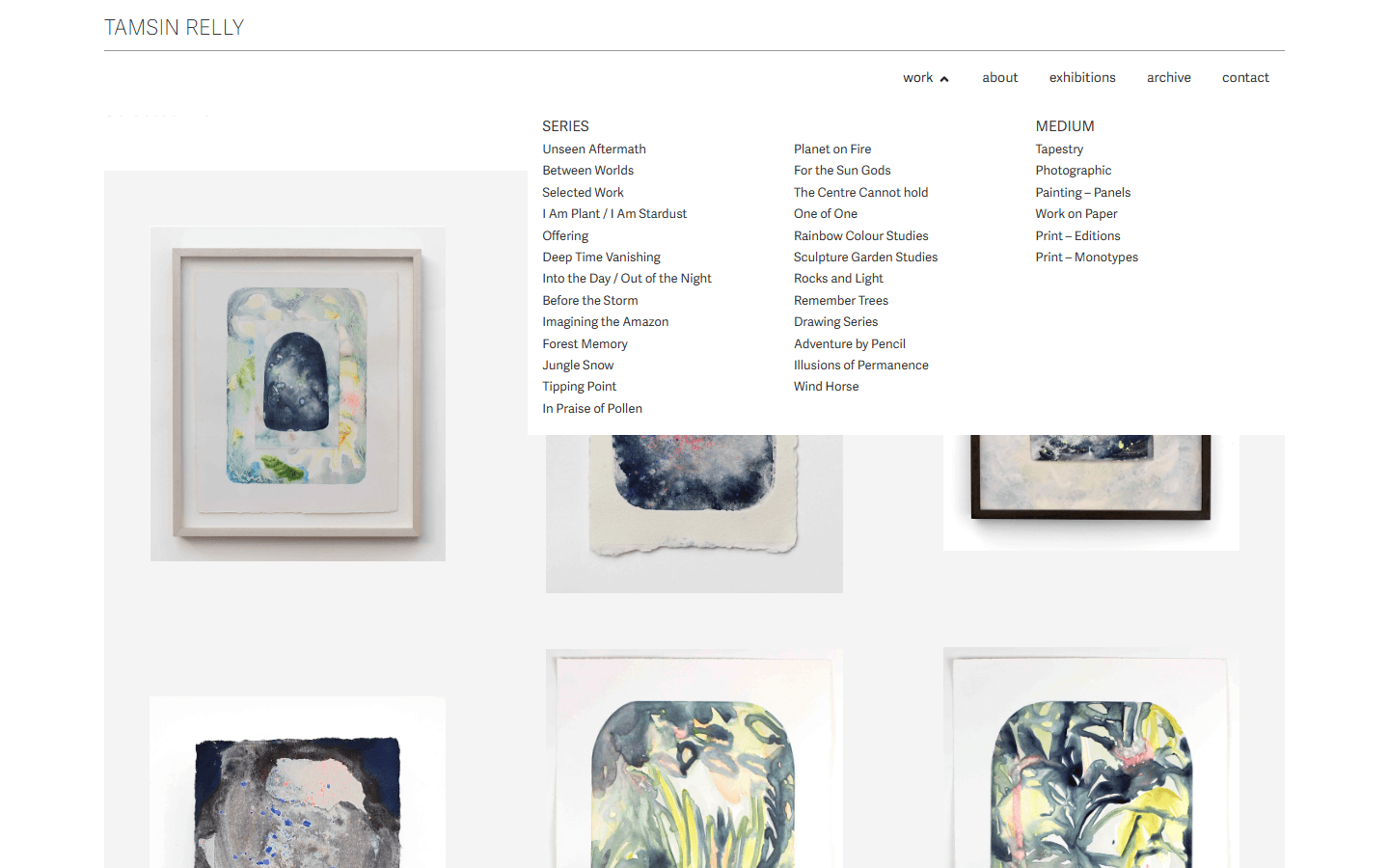 Tamsin Relly website